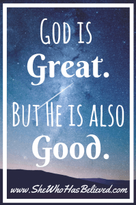 #Godisgreat #Godisgood