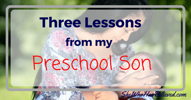 lessons from preschool son